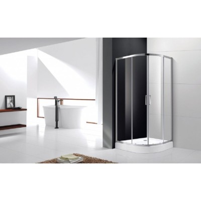 Душевой уголок Cezares MOLVENO-RH-2-120/90-C/P-Cr-IV, 120 х 90 см, стекло прозрачное антикальций/рифленое, профиль хром