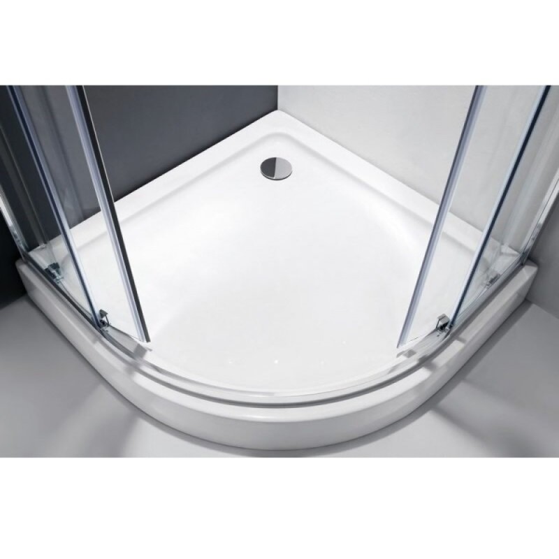Душевой уголок Cezares MOLVENO-RH-2-130/100-P-Cr, 130 x 100 см, стекло текстурное, профиль хром