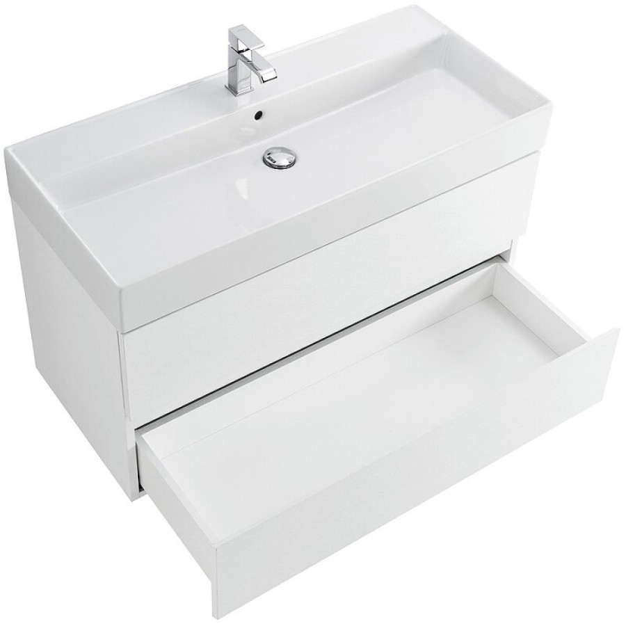 Тумба под раковину Cezares Molveno 46-100-2C-SO-BG, 100 см, подвесная, bianco ghiaccio
