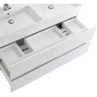 Тумба под раковину Cezares Molveno 46-120-2C-SO-2-NR, 120 см, подвесная, под раковину с двумя чашами, bianco ghiaccio