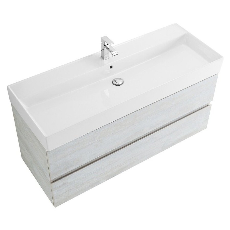 Тумба под раковину Cezares Molveno 46-120-2C-SO-LB, 120 см, подвесная, legno bianco