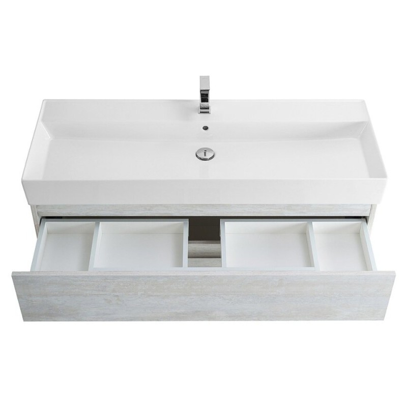 Тумба под раковину Cezares Molveno 46-120-2C-SO-LB, 120 см, подвесная, legno bianco
