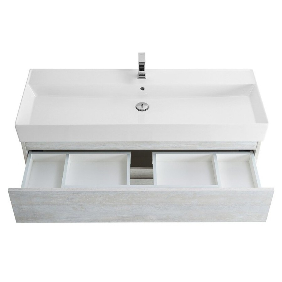 Тумба под раковину Cezares Molveno 46-120-2C-SO-LB, 120 см, подвесная, legno bianco
