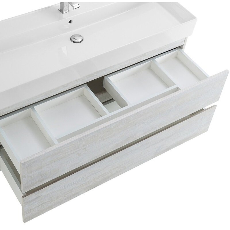 Тумба под раковину Cezares Molveno 46-120-2C-SO-LB, 120 см, подвесная, legno bianco