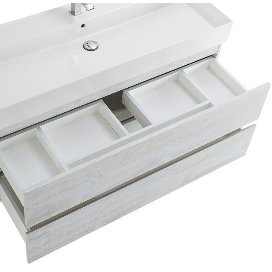 Тумба под раковину Cezares Molveno 46-120-2C-SO-LB, 120 см, подвесная, legno bianco