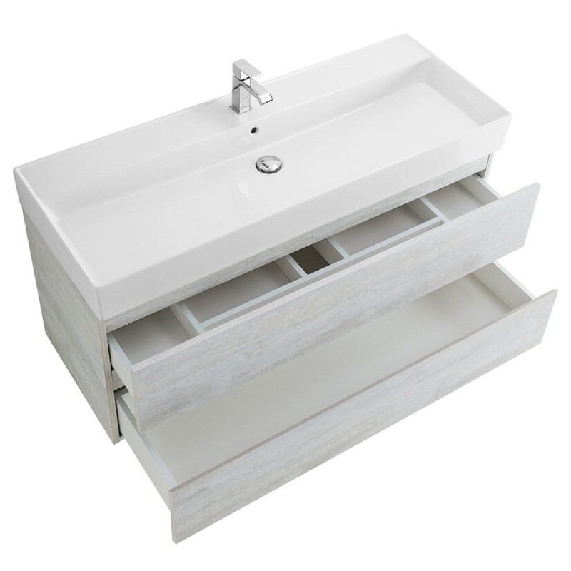 Тумба под раковину Cezares Molveno 46-120-2C-SO-LB, 120 см, подвесная, legno bianco
