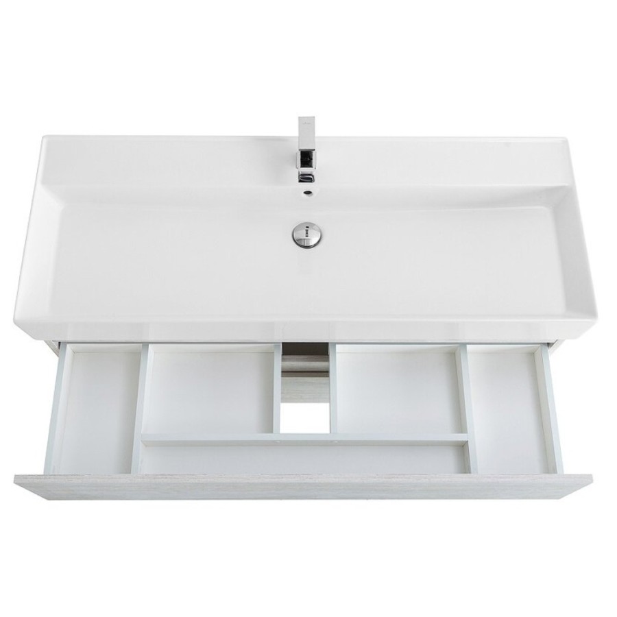 Тумба под раковину Cezares Molveno 46-120-2C-SO-LB, 120 см, подвесная, legno bianco
