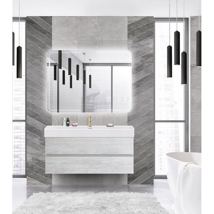 Тумба под раковину Cezares Molveno 46-120-2C-SO-LG, 120 см, подвесная, legno grigio