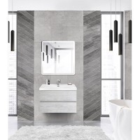 Тумба под раковину Cezares Molveno 46-80-2C-SO-LB, 80 см, подвесная, legno bianco