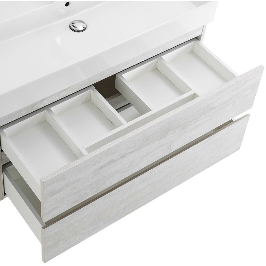 Тумба под раковину Cezares Molveno 46-80-2C-SO-LB, 80 см, подвесная, legno bianco