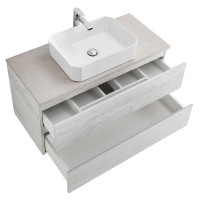 Тумба под раковину Cezares Molveno 46-80-2C-SO-LB, 80 см, подвесная, legno bianco