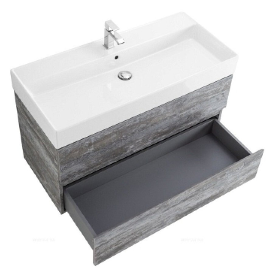 Тумба под раковину Cezares Molveno 46-80-2C-SO-LG, 80 см, подвесная, legno grigio