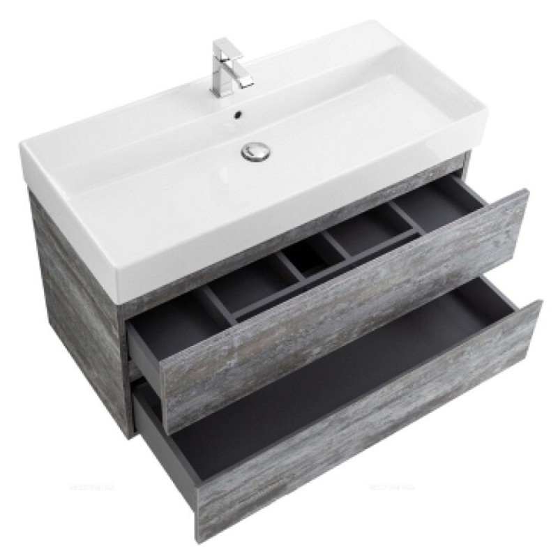Тумба под раковину Cezares Molveno 46-80-2C-SO-LG, 80 см, подвесная, legno grigio