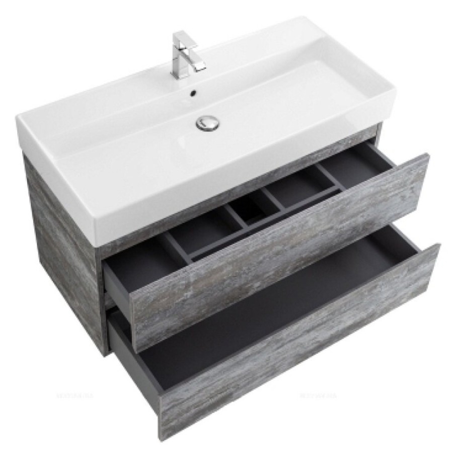 Тумба под раковину Cezares Molveno 46-80-2C-SO-LG, 80 см, подвесная, legno grigio