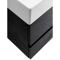 Тумба под раковину Cezares Molveno 46-80-2C-SO-NR, 80 см, подвесная, nero
