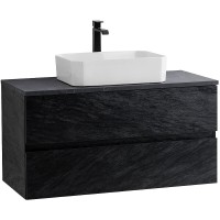 Тумба под раковину Cezares Molveno 46-80-2C-SO-NR, 80 см, подвесная, nero