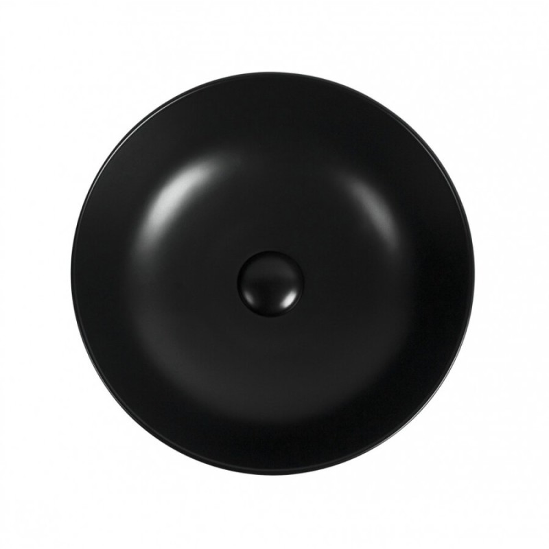 Раковина Aquanet Moon-1-MB, 245827 41.5 см, накладная, черный