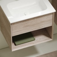 Тумба под раковину Sancos Marmi 1.0 MR1.060EG, 60 см, подвесная, цвет дуб галифакс натуральный