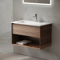 Тумба под раковину Sancos Marmi 1.0 MR1.080ECH, 80 см, подвесная, цвет дуб чарльстон
