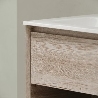 Тумба под раковину Sancos Marmi 1.0 MR1.0100EG, 100 см, подвесная, цвет дуб галифакс натуральный