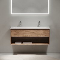 Тумба под раковину Sancos Marmi 1.0 MR1.0120ECH, 120 см, подвесная, цвет дуб чарльстон