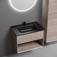 Тумба под раковину Sancos Marmi 1.0 MR1.070EG, 70 см подвесная, цвет дуб галифакс натуральный