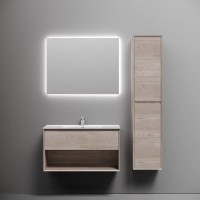 Тумба под раковину Sancos Marmi 1.0 MR1.090EG, 90 см подвесная, цвет дуб галифакс натуральный
