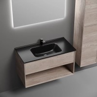 Тумба под раковину Sancos Marmi 1.0 MR1.090EG, 90 см подвесная, цвет дуб галифакс натуральный