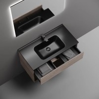 Тумба под раковину Sancos Marmi 1.0 MR1.090EG, 90 см подвесная, цвет дуб галифакс натуральный