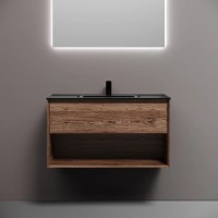 Тумба под раковину Sancos Marmi 1.0 MR1.090ECH, 90 см подвесная, цвет дуб чарльстон