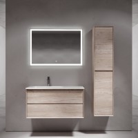 Тумба под раковину Sancos Marmi 2.0 MR2.0100REG, 100 см, подвесная, цвет дуб галифакс натуральный, правая