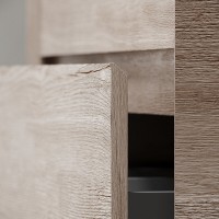 Тумба под раковину Sancos Marmi 2.0 MR2.0100REG, 100 см, подвесная, цвет дуб галифакс натуральный, правая