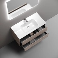 Тумба под раковину Sancos Marmi 2.0 MR2.090EG, 90 см подвесная, цвет дуб галифакс натуральный