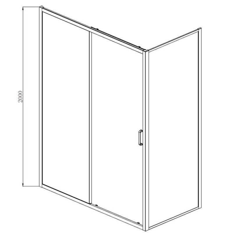 Душевой уголок Aquanet Alfa NAA1131, 160 x 80 x 200 см, стекло прозрачное, профиль хром, 273606