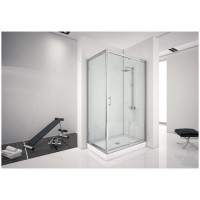 Душевой уголок Aquanet Alfa NAA1131, 160 x 90 x 200 см, стекло прозрачное, профиль хром, 273607