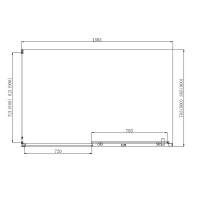 Душевой уголок Aquanet Alfa NAA1131, 160 x 90 x 200 см, стекло прозрачное, профиль хром, 273607