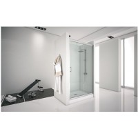 Душевая дверь Aquanet Alfa NAA6121, 130 x 200 см, стекло прозрачное, профиль хром, 273610