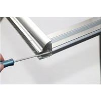 Душевая дверь Aquanet Alfa NAA6121, 130 x 200 см, стекло прозрачное, профиль хром, 273610