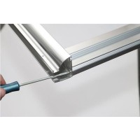 Душевая дверь Aquanet Alfa NAA6121, 160 x 200 см, стекло прозрачное, профиль хром, 273611