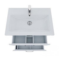 Тумба с раковиной Iddis New Custo 70 см подвесная, белая, NCU70W0i95