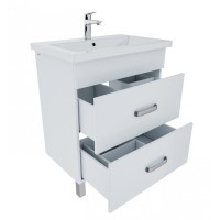 Тумба с раковиной Iddis New Custo 70 см подвесная, белая, NCU70W0i95