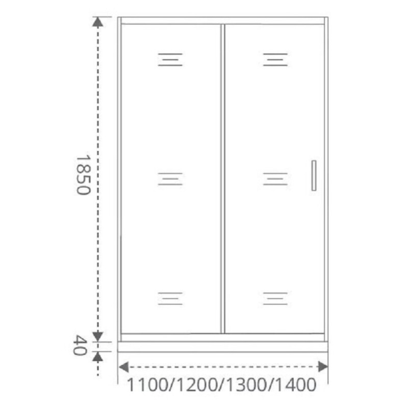 Душевая дверь Good Door Neo WTW-110-C-CH 110 х 185 см, НЕ00004, стекло прозрачное, профиль хром