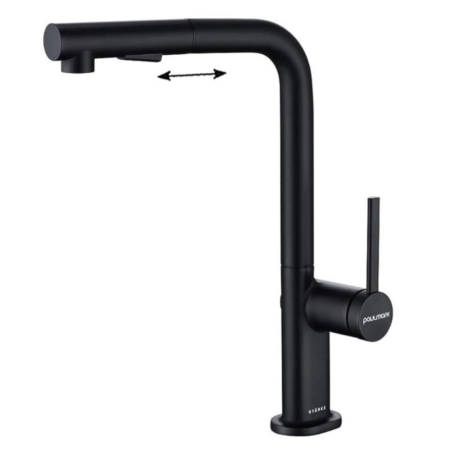 Смеситель Paulmark Neo Ne214419-AN, для кухонной мойки, цвет антрацит