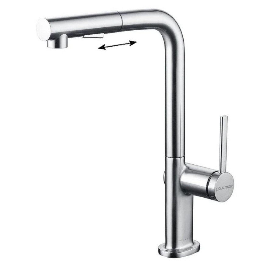 Смеситель Paulmark Neo, для кухонной мойки, цвет хром, Ne214419-CR
