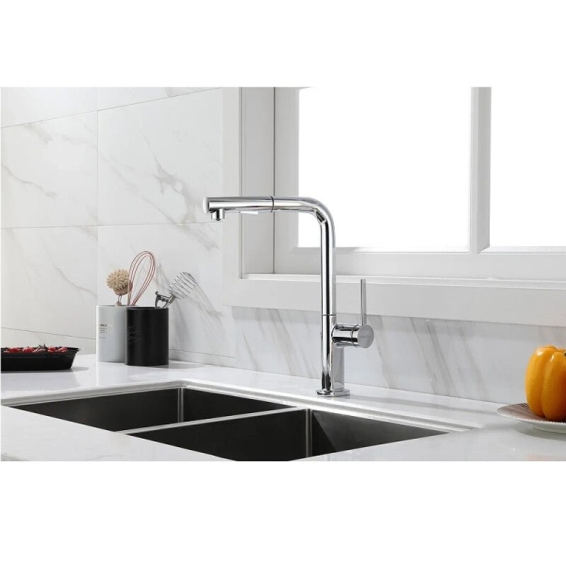 Смеситель Paulmark Neo, для кухонной мойки, цвет хром, Ne214419-CR