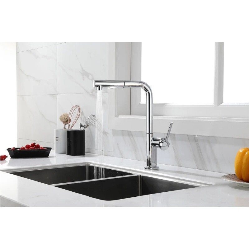 Смеситель Paulmark Neo, для кухонной мойки, цвет хром, Ne214419-CR