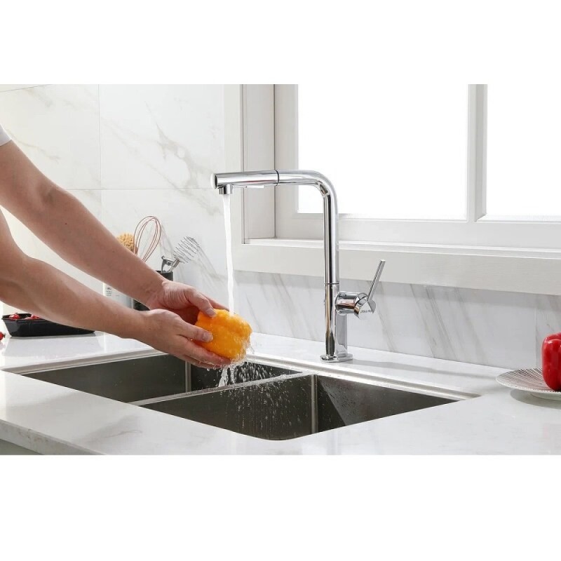 Смеситель Paulmark Neo, для кухонной мойки, цвет хром, Ne214419-CR