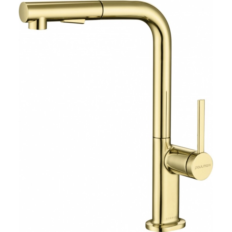 Смеситель Paulmark Neo Ne214419-G, для кухонной мойки, цвет золото