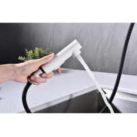 Смеситель Paulmark Neo Ne214419-WH, для кухонной мойки, белый матовый