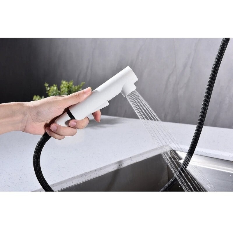 Смеситель Paulmark Neo Ne214419-WH, для кухонной мойки, белый матовый